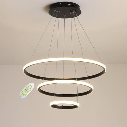 Adjustable Circle Design Dimmable LED Modern Chandeliers Ceiling Lights