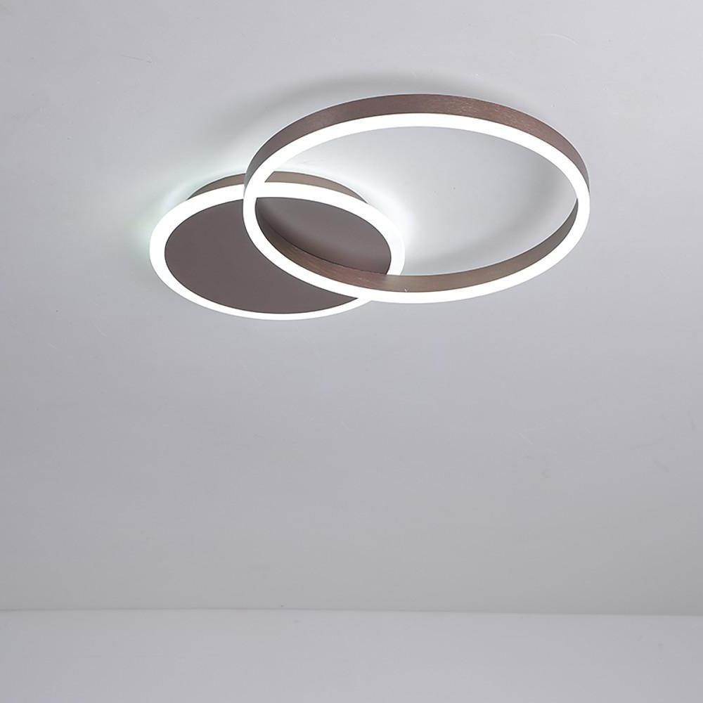 2 Circles Dimmable LED Modern Flush Mount Lighting Ceiling Light Fixture