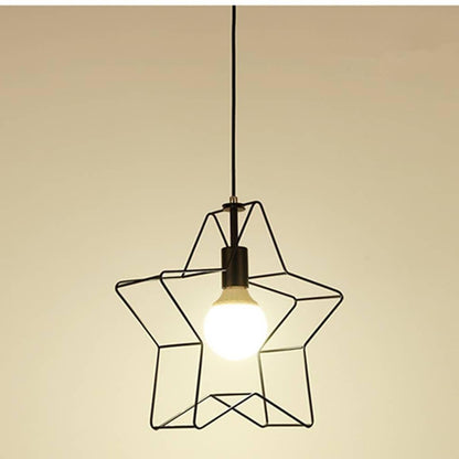 Minimalist Industrial Star Pendant Light Metal Pendant Lighting