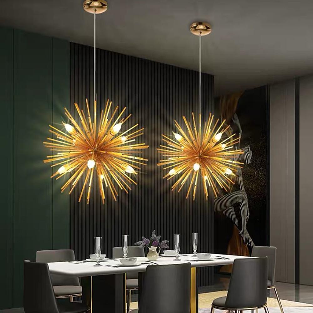 Unique Globe Design LED Electroplated Metal Modern Pendant Lighting