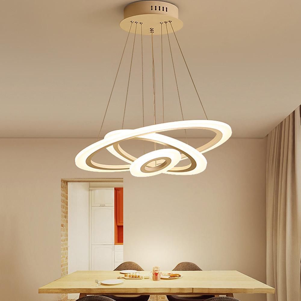 Adjustable 3 Circles LED Modern Pendant Lighting Chandelier