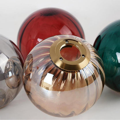 Ball-shaped Electroplated Metal Glass LED Modern Pendant Lighting