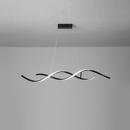 Wave Design Modern Pendant Lighting Minimalist Ceiling Light for Elegant Interiors