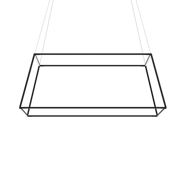 Bar Pendant Rise, Large Square, LED, Matte Black, 50.5"W (BP-48-RS-SW-MTB-CNP 407UENT)