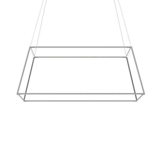 Bar Pendant Rise, Large Square, LED, Silver, 50.5"W (BP-48-RS-SW-SIL-CNP 407UENV)