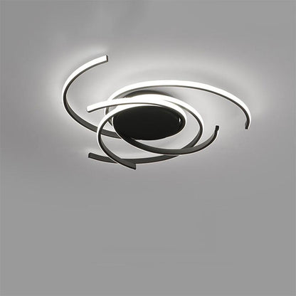 22'' Scattered Semicircle Painted Artistic Aluminum Silica Gel Flush Mount Lights Bedroom Ceiling Lights