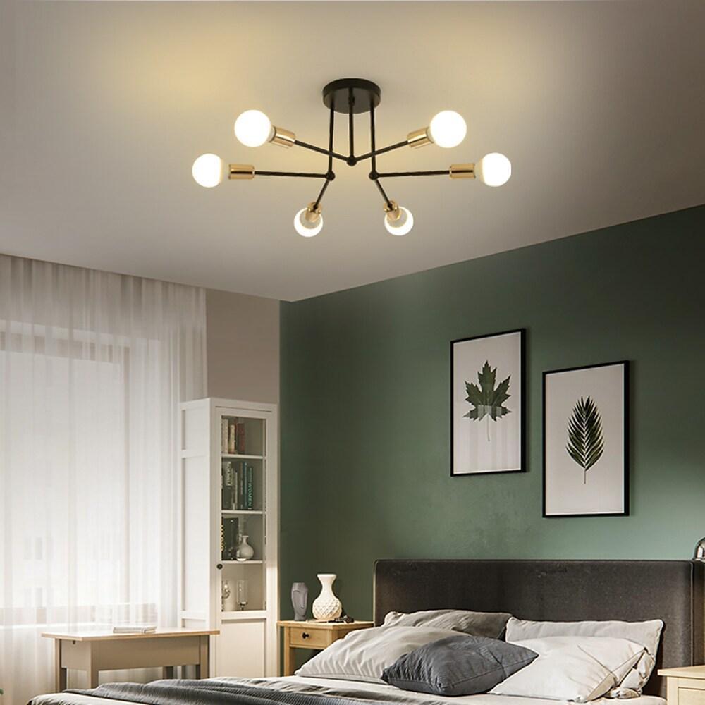 6 Lights LED Modern Ceiling Lights Flush Mount Lighting Hanging Ceiling Lights