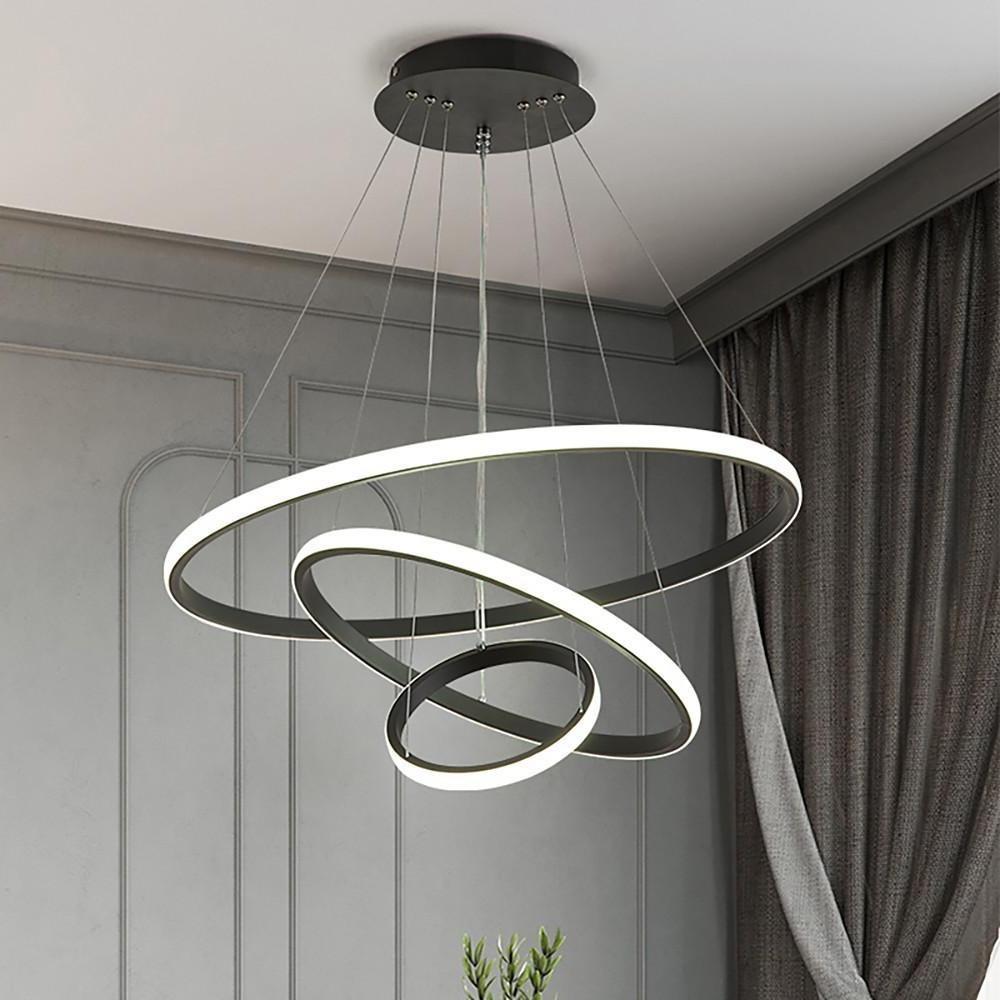 3 Ring Design Pendant Lighting Acrylic Aluminum Pendant Unique LED Ceiling Light