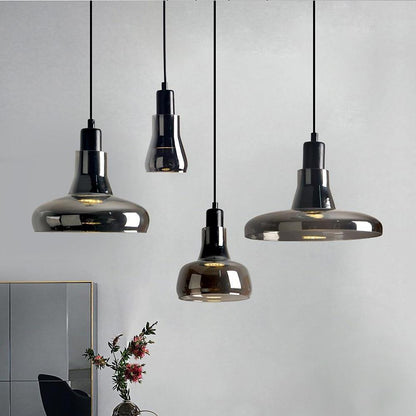 Circular Glass Pendant Lights Modern Nordic Industrial Pendant Lighting