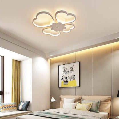 Bespoke Metal Flower LED Flush Mount Ceiling Light for Bedroom