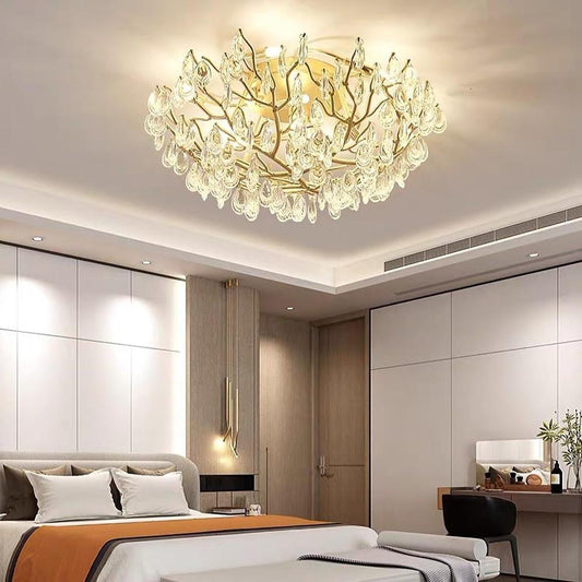 Firefly Sputnik Chandelier Modern LED Flush Mount Ceiling Light