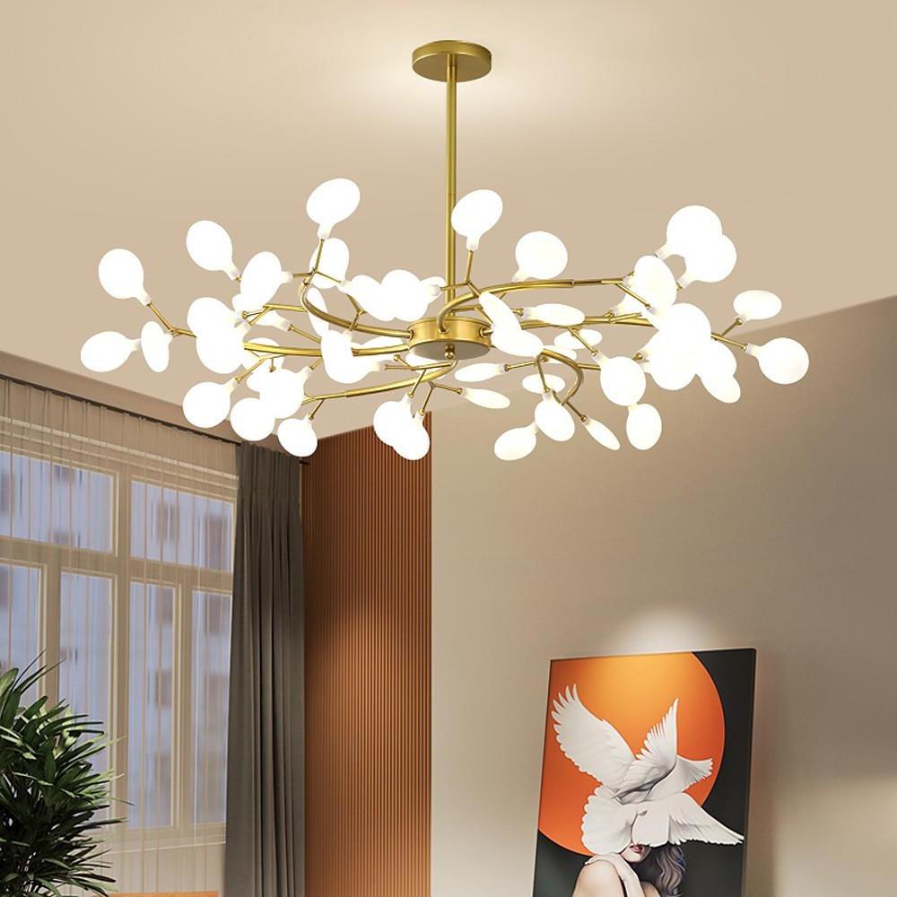 LED Firefly Sputnik Chandelier Modern Hanging Living Room Bedroom Ceiling Lights